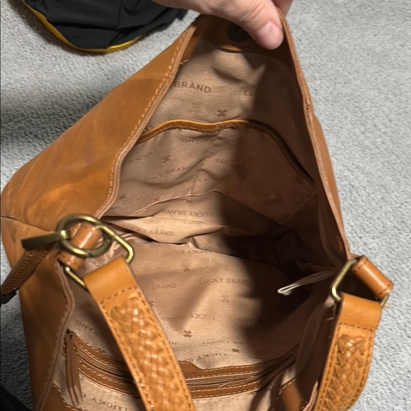 Tan Leather Shoulder Bag lucky brand - Picture 5 of 6